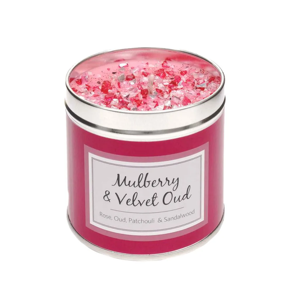 Best Kept Secrets Mulberry & Velvet Oud Tin Candle