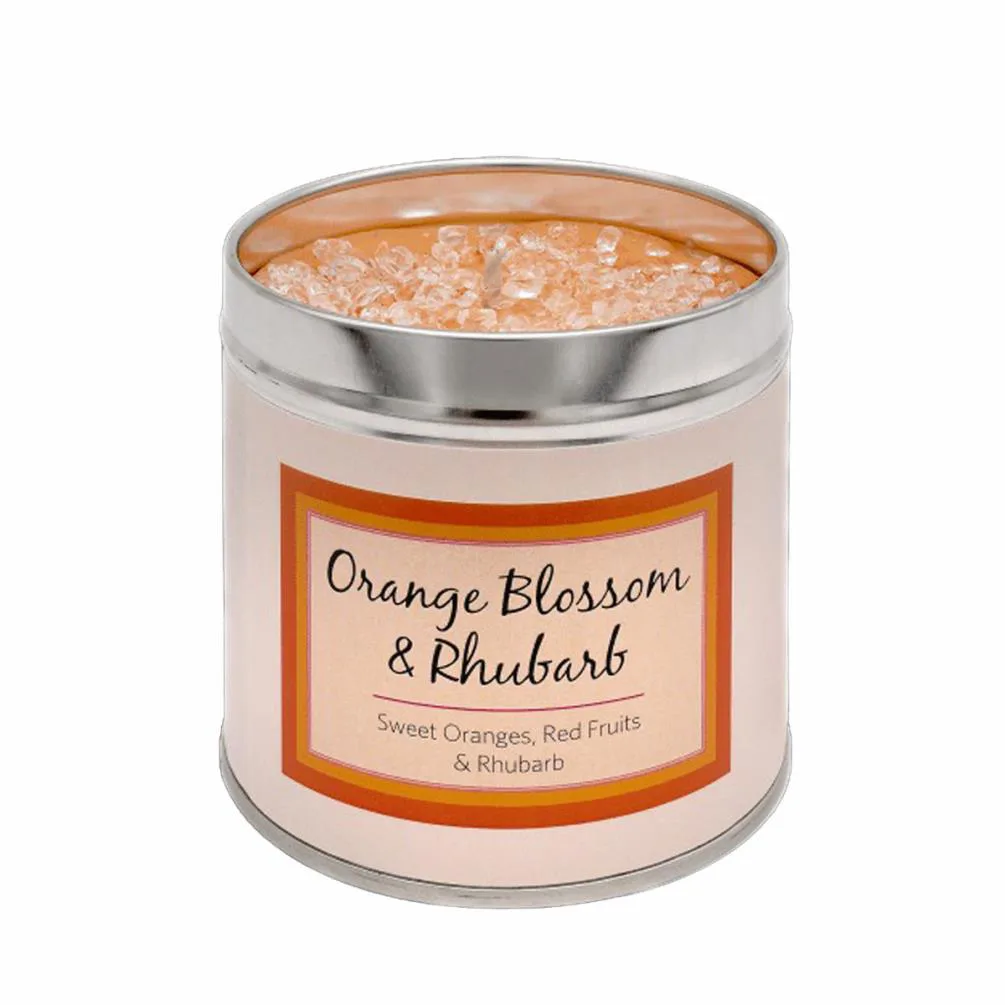 Best Kept Secret Orange Blossom & Rhubarb Tin Candle