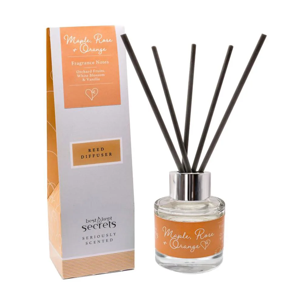 Best Kept Secrets Maple Rose & Orange Reed Diffuser - 50ml