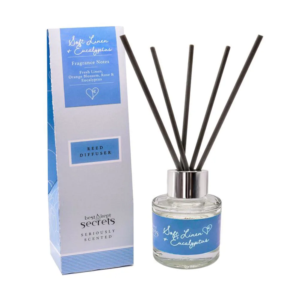 Best Kept Secrets Soft Linen & Eucalyptus Reed Diffuser - 50ml