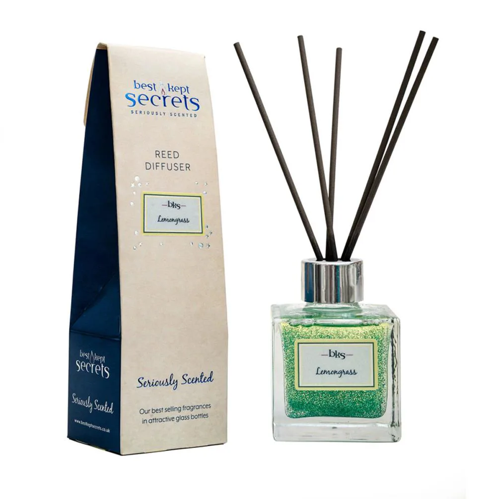 Best Kept Secrets Lemongrass Sparkly Reed Diffuser - 100ml
