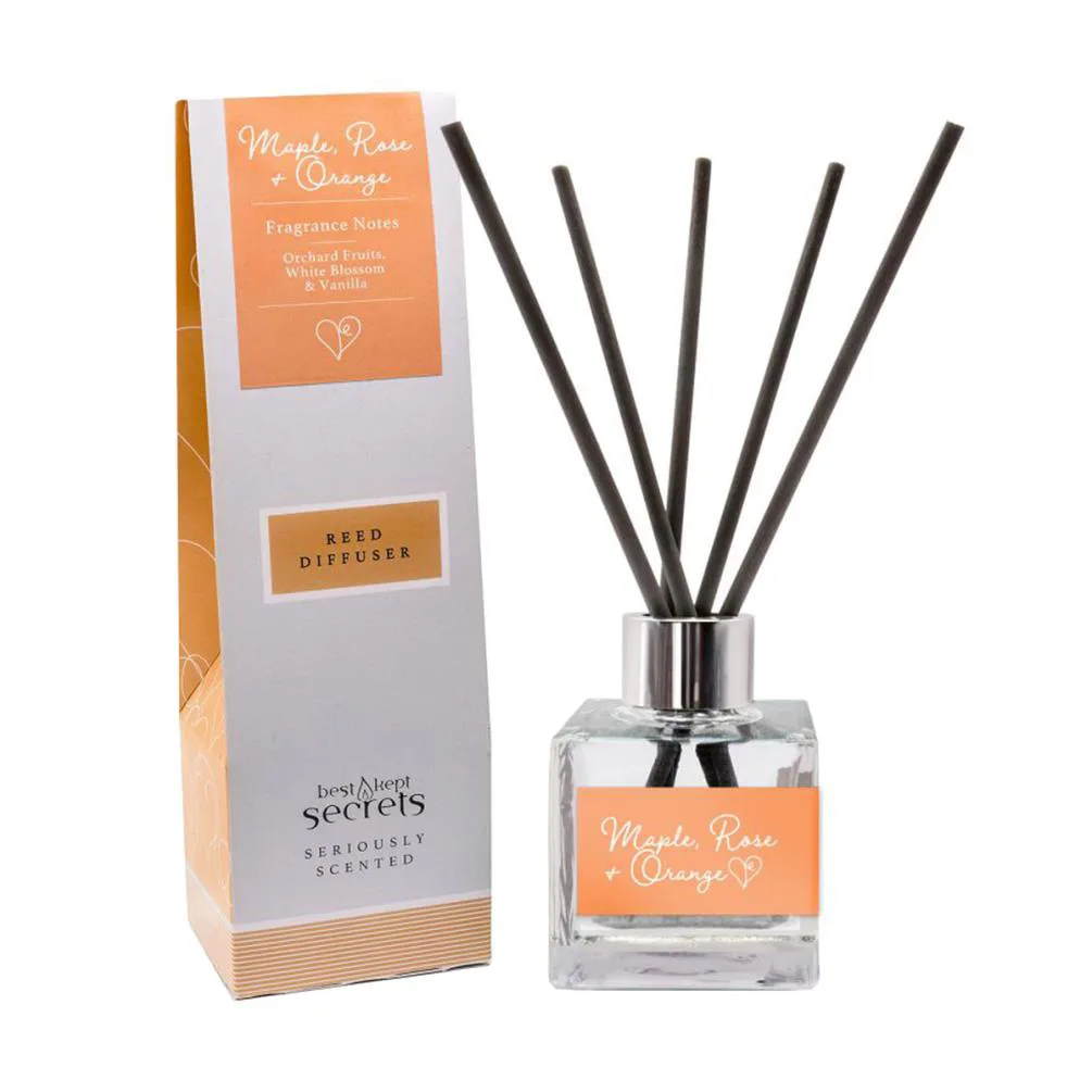 Best Kept Secrets Maple Rose & Orange Reed Diffuser - 100ml