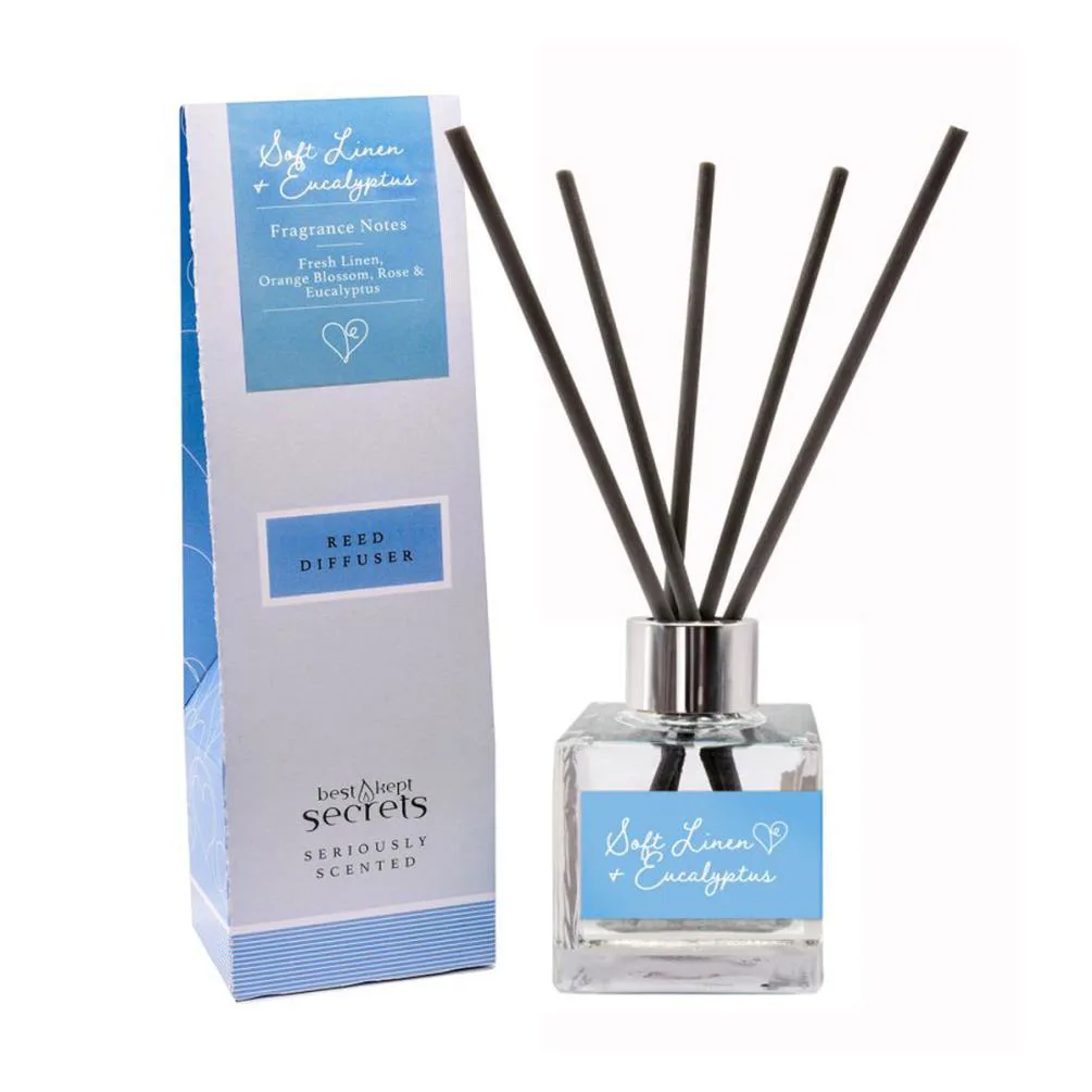 Best Kept Secrets Soft Linen & Eucalyptus Reed Diffuser - 100ml