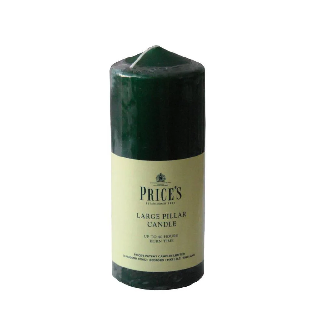 Price's Evergreen Pillar Candle 15cm