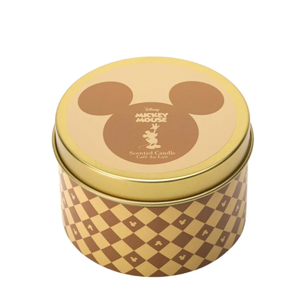 Disney Mickey Mouse Cafe Au Lait Tin Candle