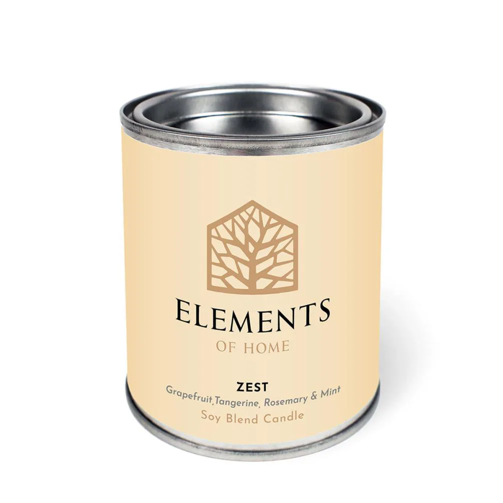 Elements of Home Zest Tin Candle