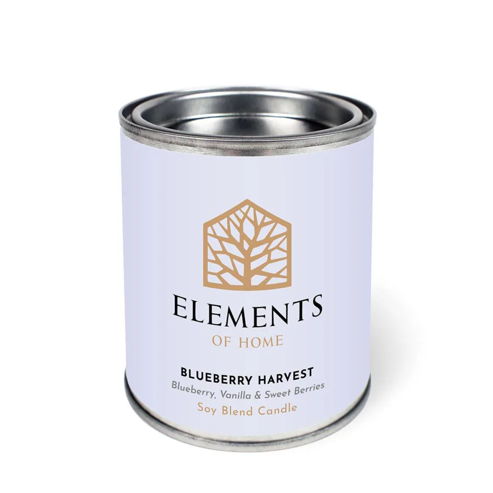Elements of Home Blueberry Harvest Tin Candle