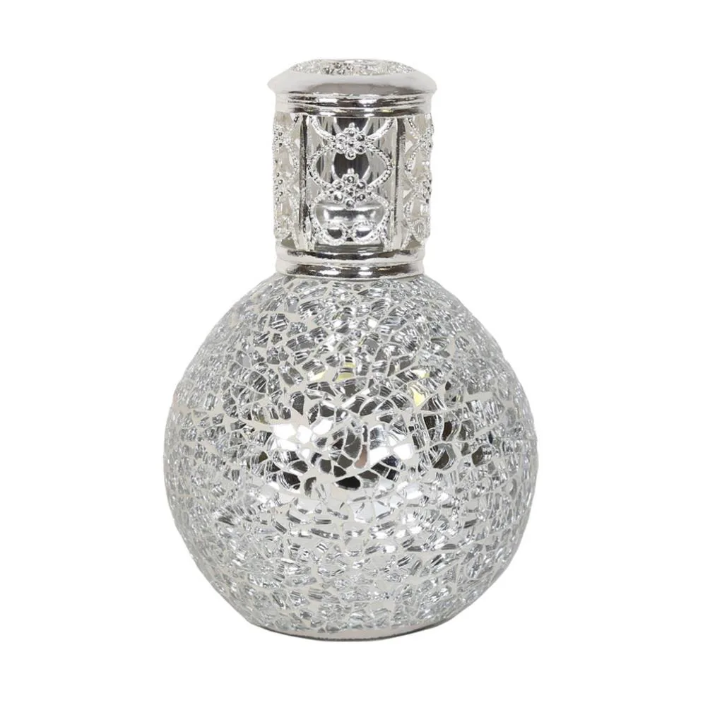 Aroma Silver Crackle Fragrance Lamp