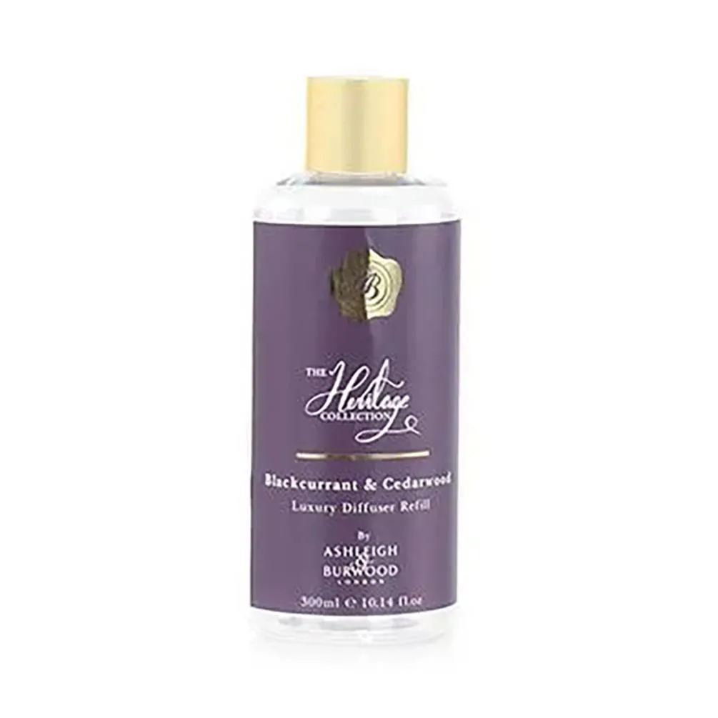 Ashleigh & Burwood Blackcurrant & Cedarwood Heritage Collection Reed Diffuser Refill 300ml