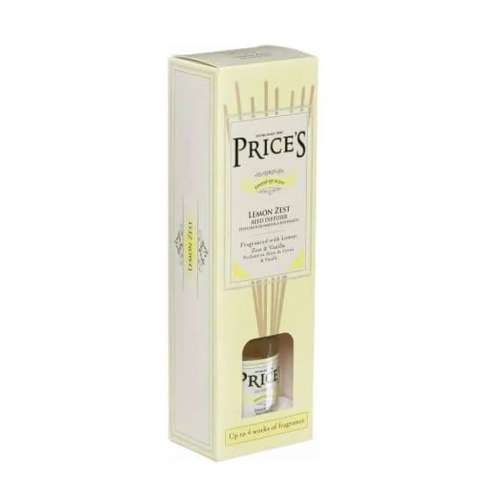 Price's Lemon Zest Heritage Reed Diffuser