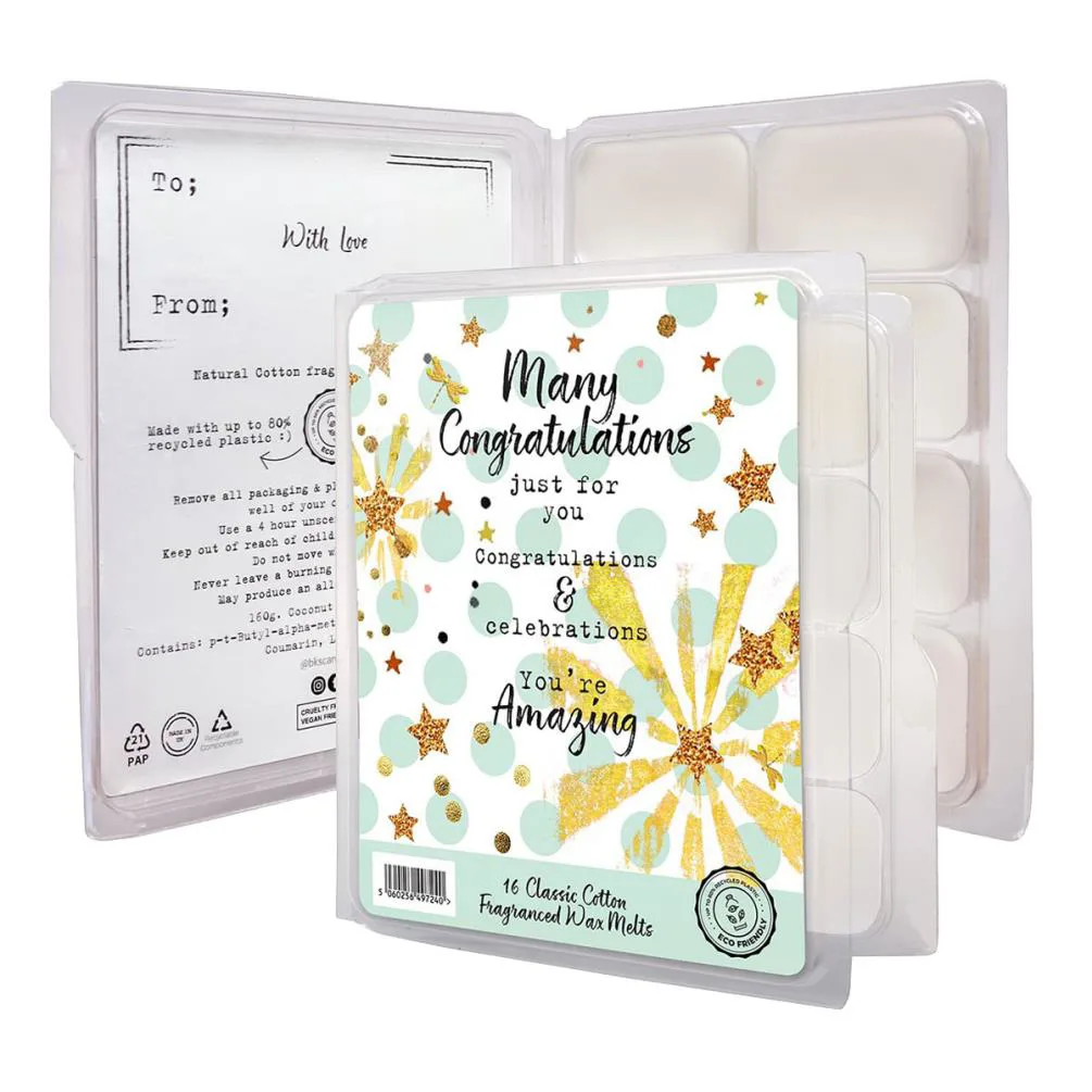 Best Kept Secrets Many Congratulations Wax Melts (Pack of 8)