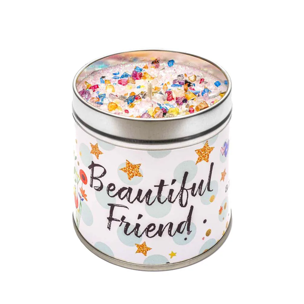 Best Kept Secrets Beautiful Friend Tin Candle