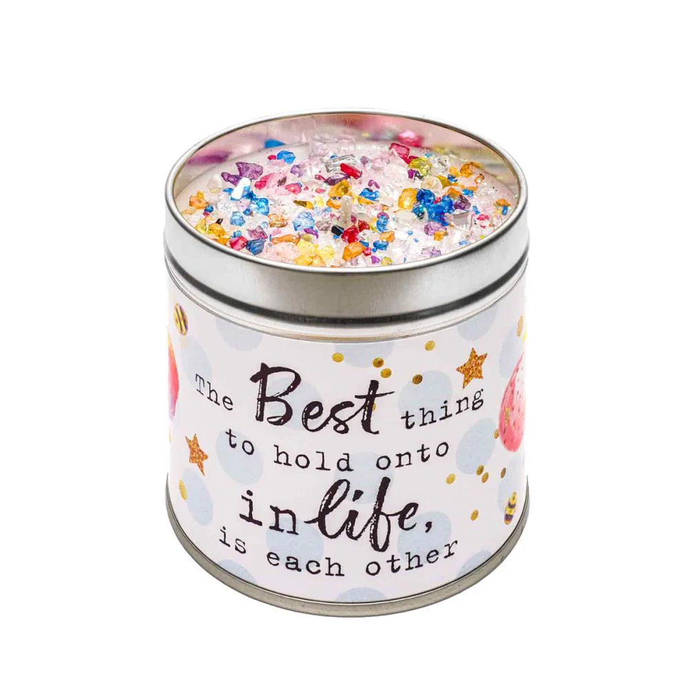 Best Kept Secrets Best Thing to Hold Onto Tin Candle