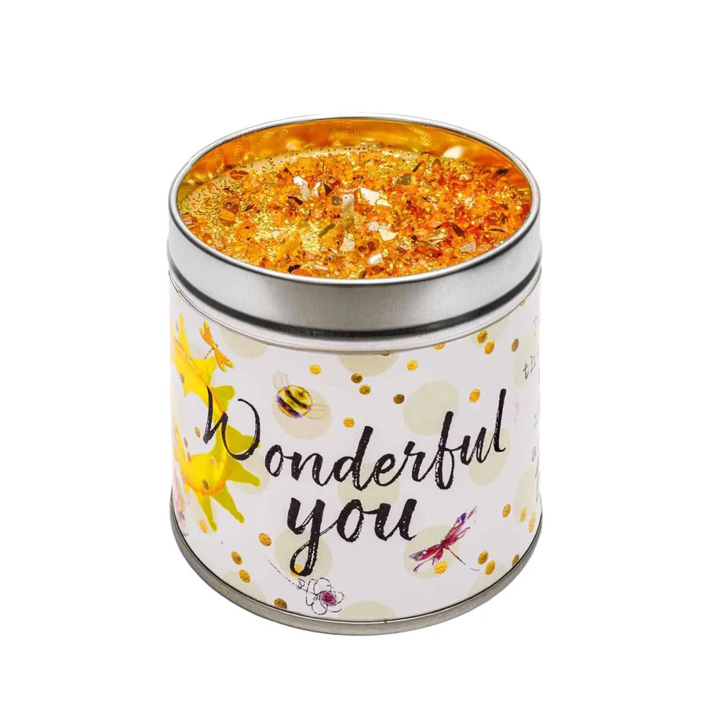 Best Kept Secrets Wonderful You Tin Candle