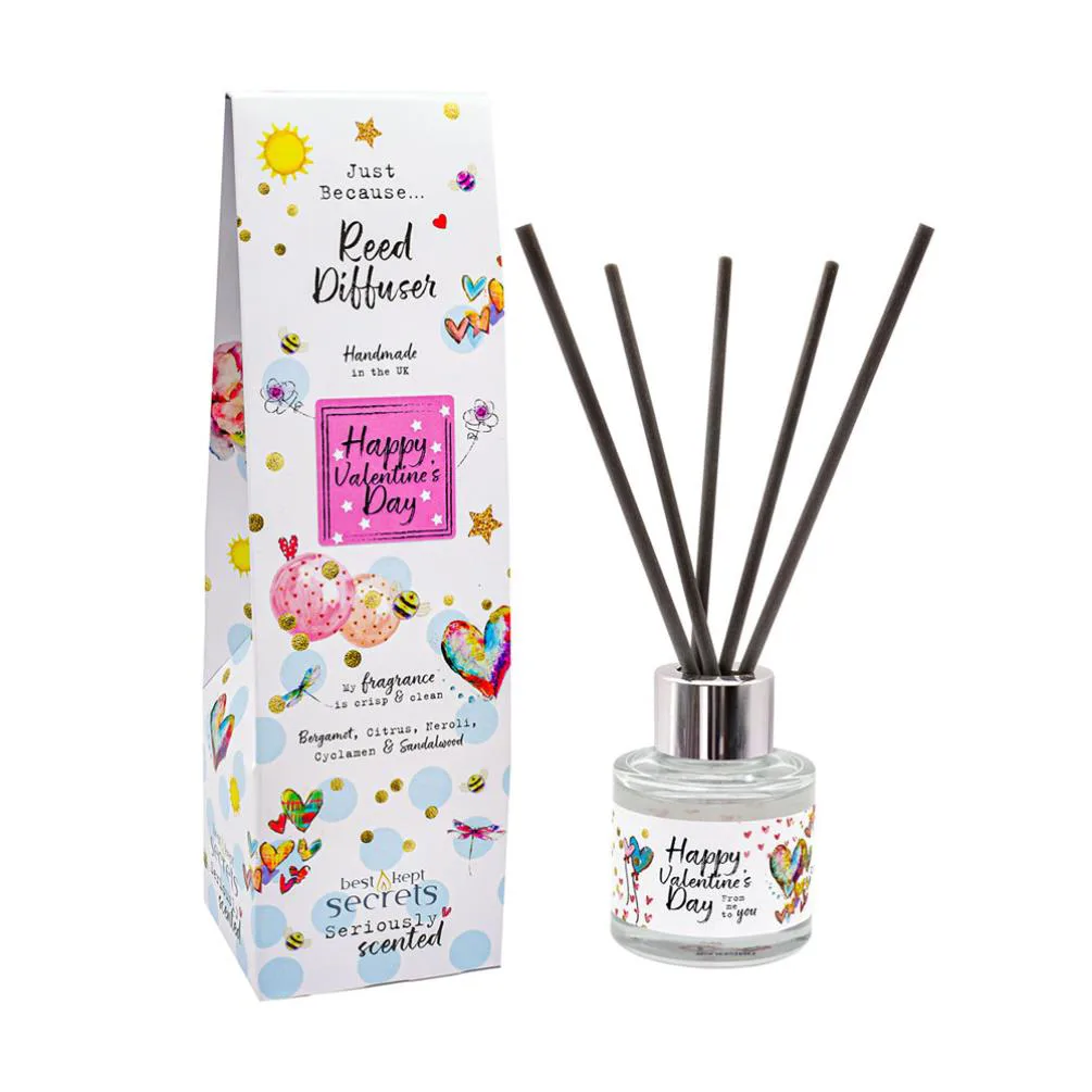 Best Kept Secrets Happy Valentines Day Sparkly Reed Diffuser - 50ml