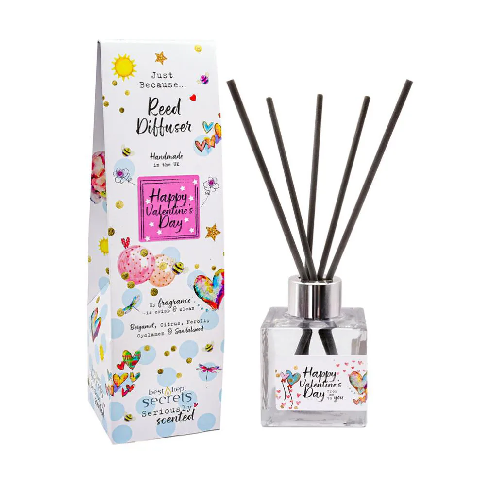 Best Kept Secrets Happy Valentines Day Sparkly Reed Diffuser - 100ml
