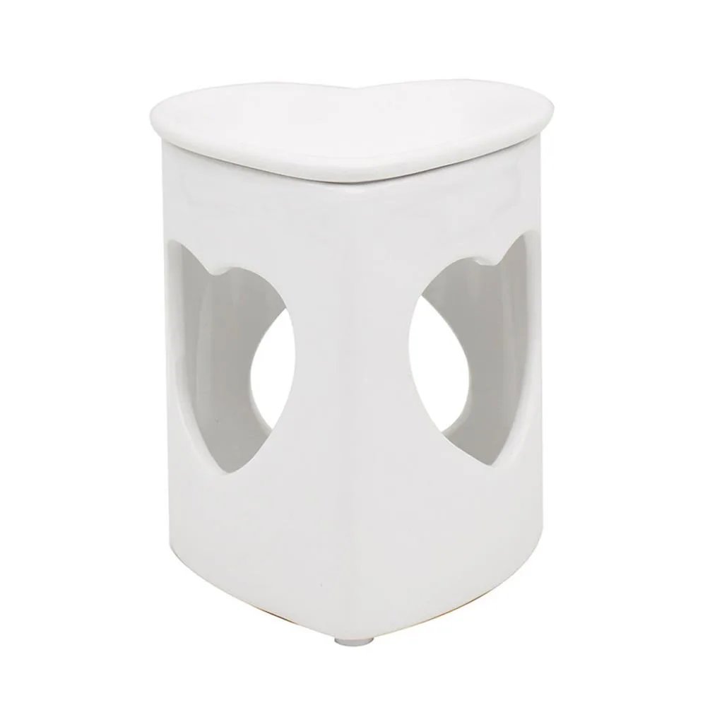 Desire Aroma White Heart Wax Melt Warmer Set