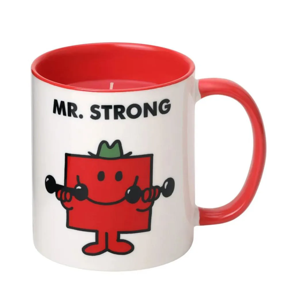 Mr Men Cherry Mr Strong Reusable Mug Candle