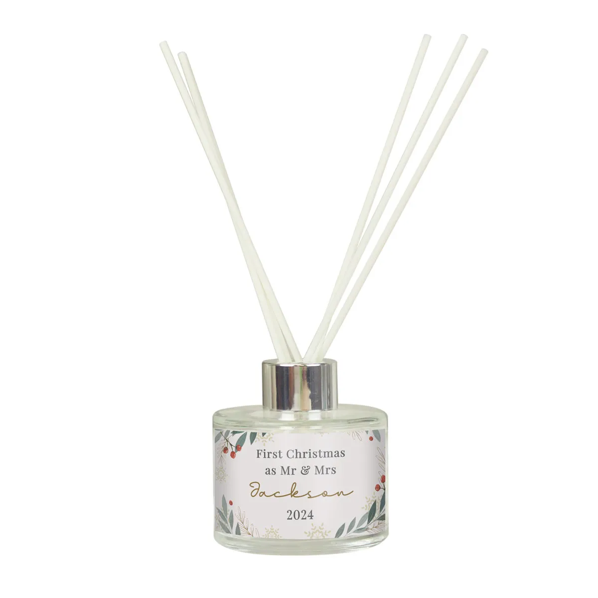 Personalised Christmas Foliage Reed Diffuser
