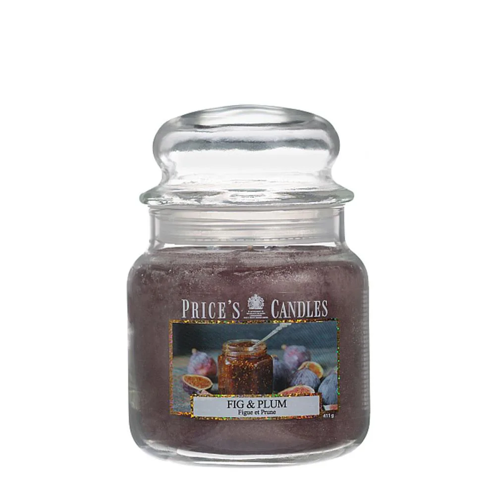 Price's Fig & Plum Medium Jar Candle