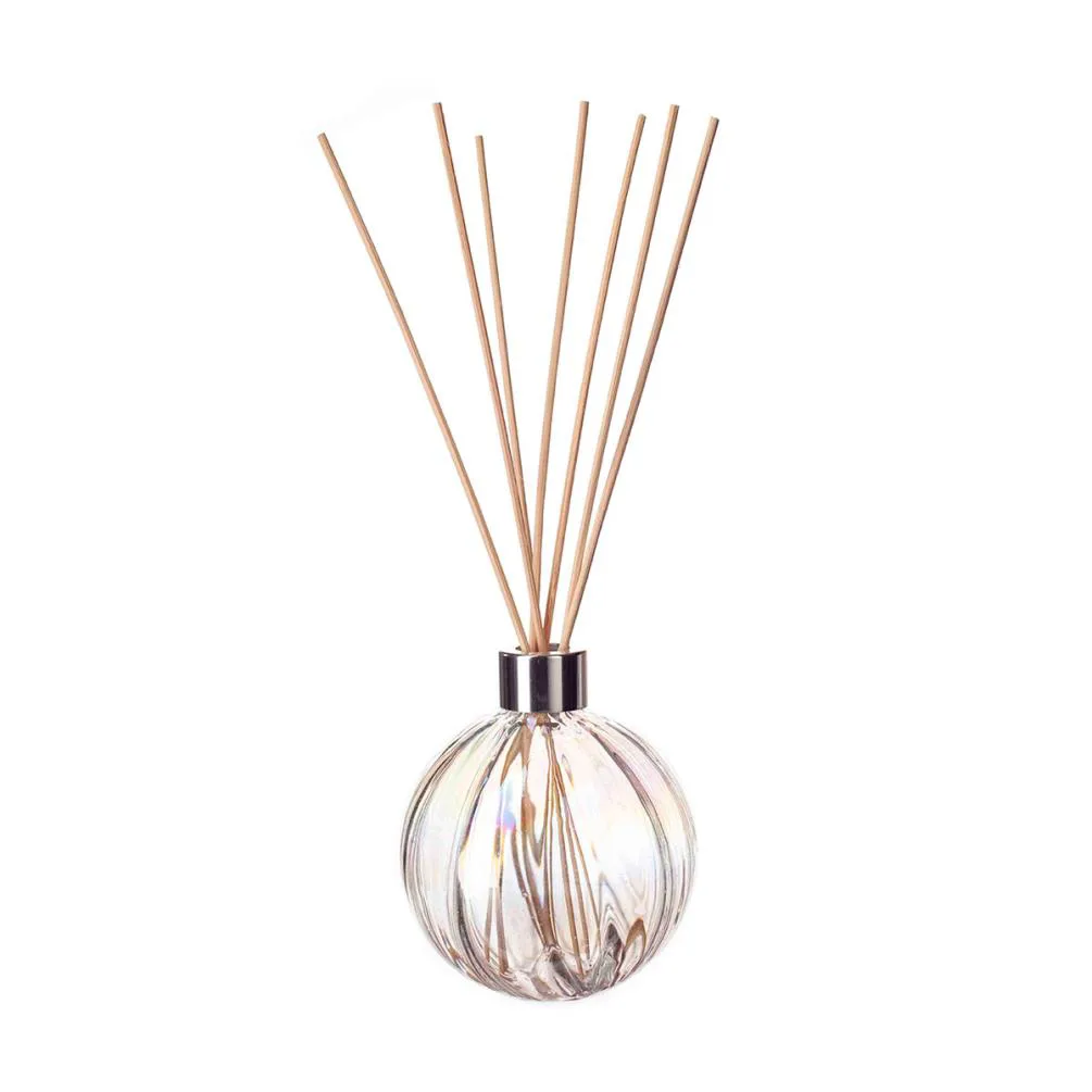 Amelia Art Glass Clear Iris Sphere Optic Reed Diffuser
