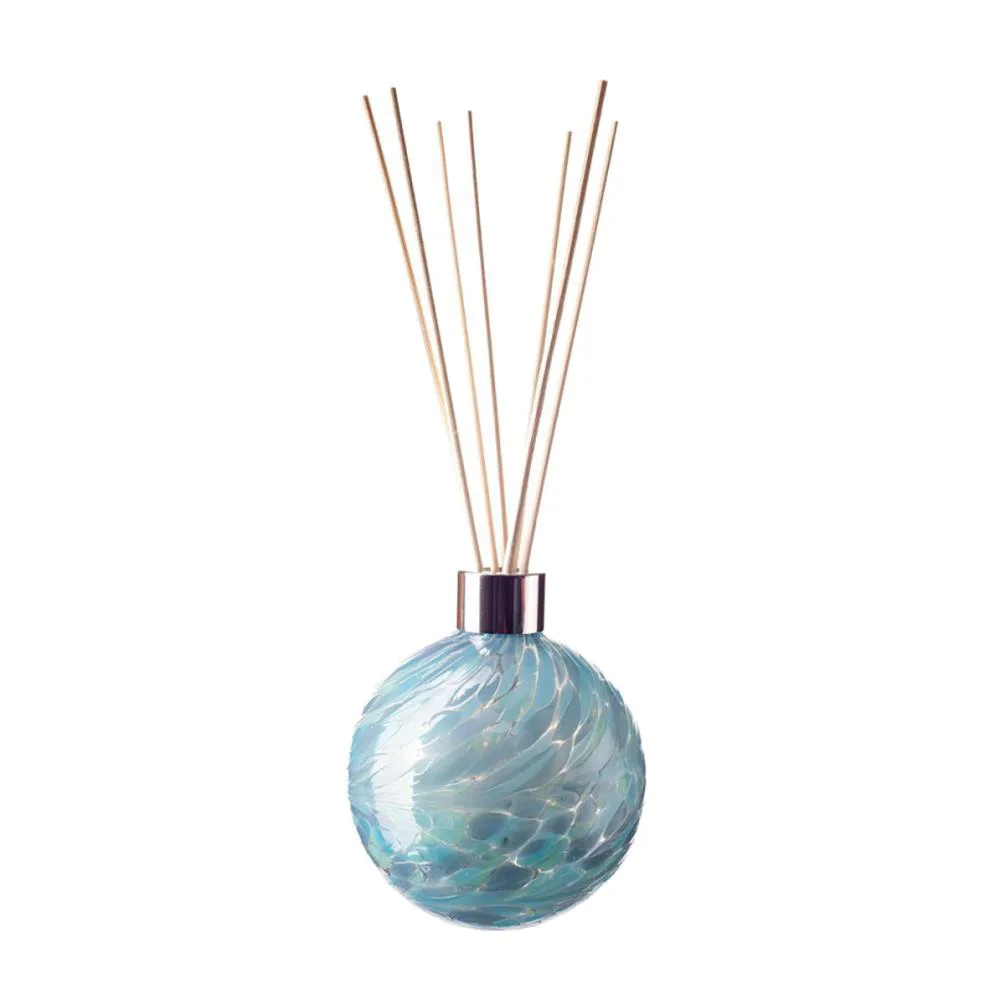 Amelia Art Glass Turquoise & Sage Sphere Reed Diffuser