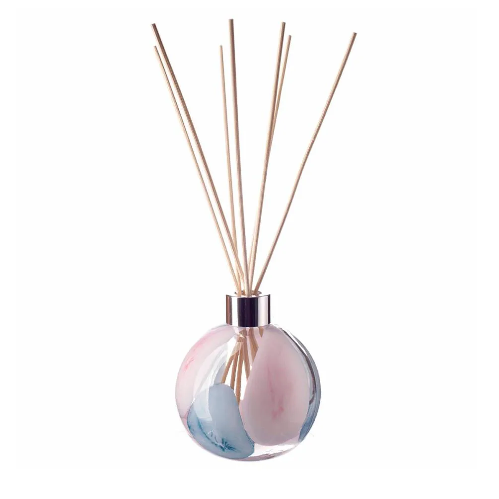 Amelia Art Glass Cotton Candy Sphere Reed Diffuser