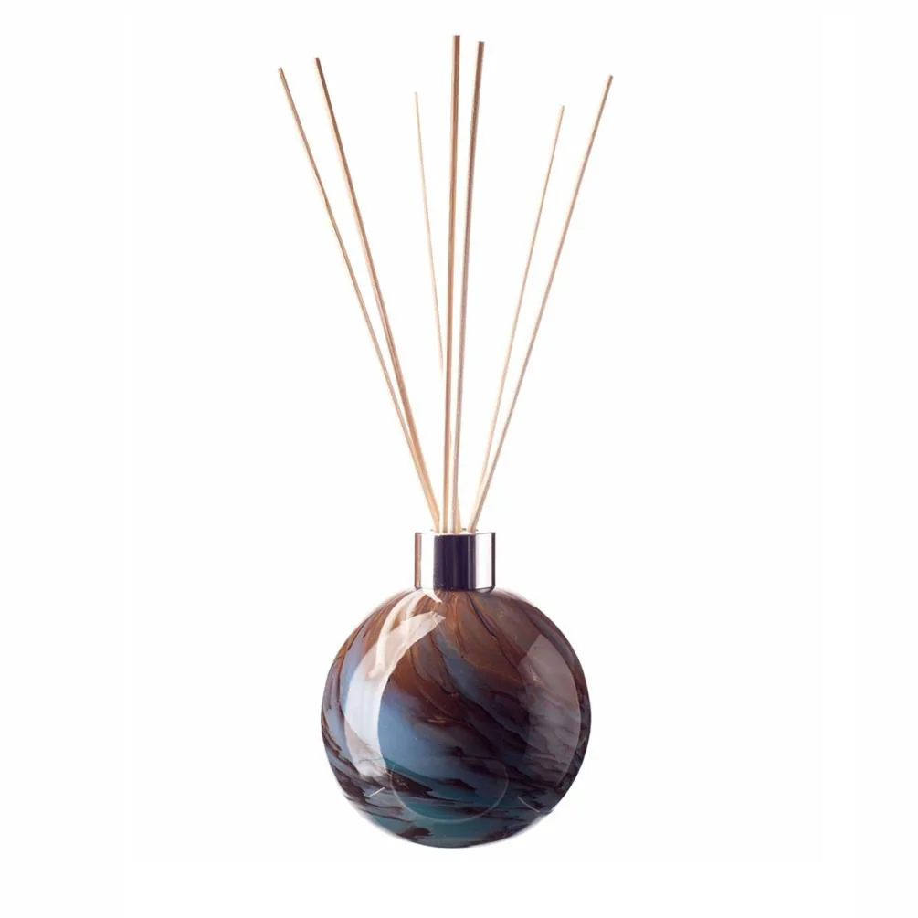Amelia Art Glass Stormy Sky Sphere Reed Diffuser