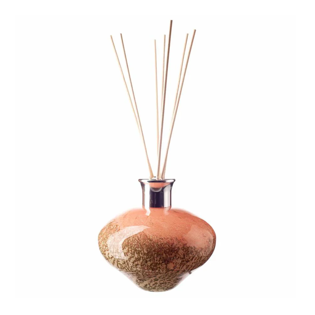 Amelia Art Glass Evergreen Blush Oval Reed Diffuser