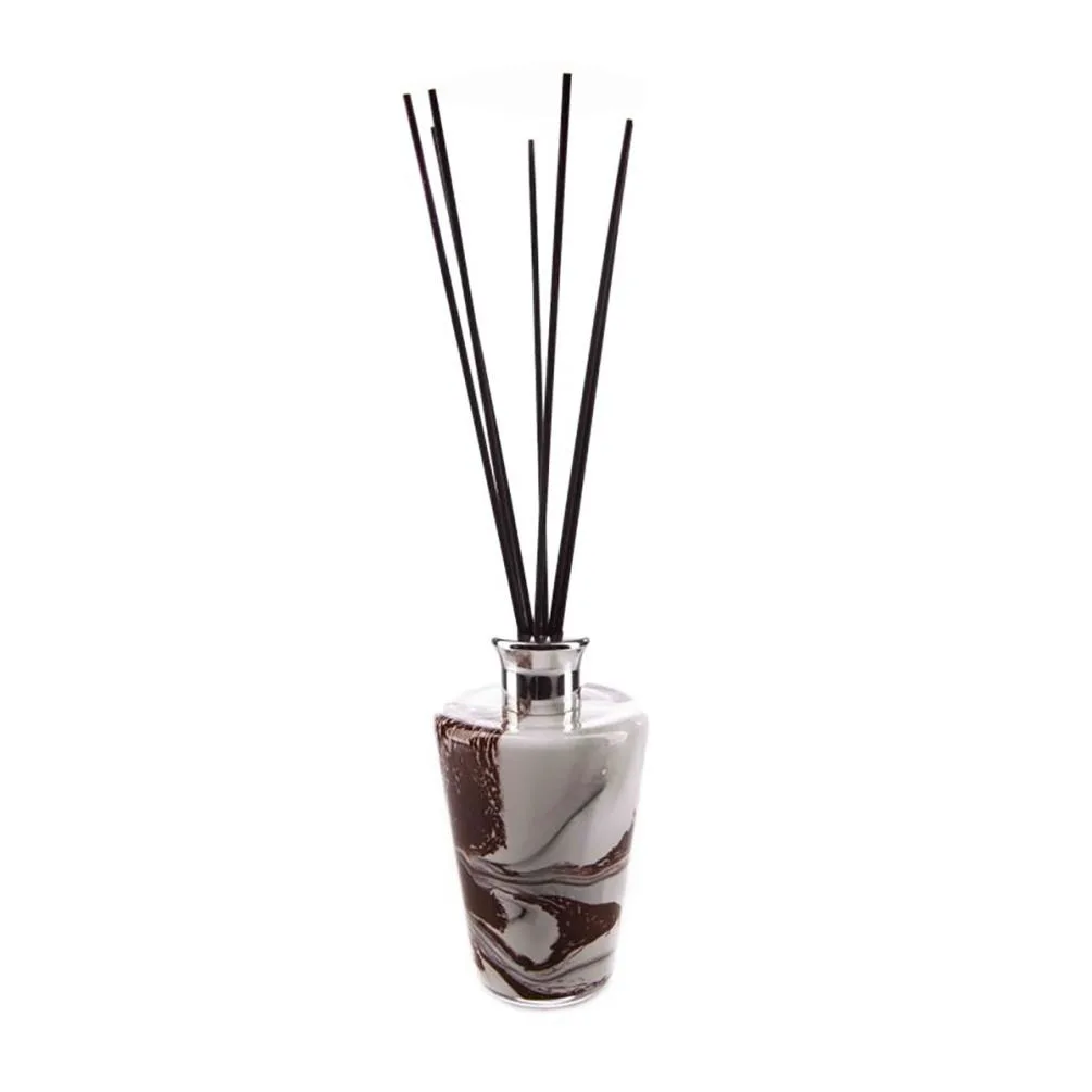 Amelia Art Glass Carnelian Marble Medium Conical Reed Diffuser