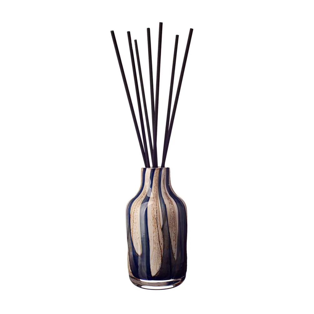 Amelia Art Glass Naval Oak Apothecary Reed Diffuser