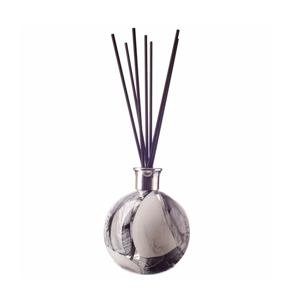 Amelia Art Glass Storm Cloud Large Sphere Reed Diffuser
