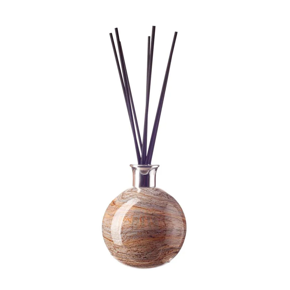 Amelia Art Glass Natural Stone Large Sphere Reed Diffuser