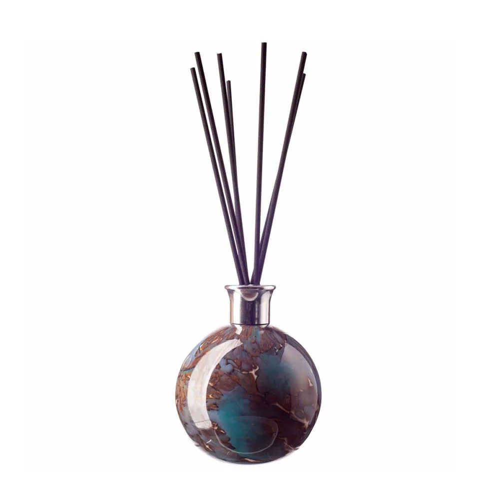 Amelia Art Glass Stormy Sky Large Sphere Reed Diffuser