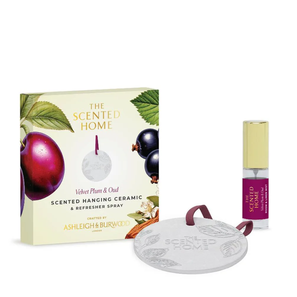 Ashleigh & Burwood Velvet Plum & Oud Hanging Ceramic