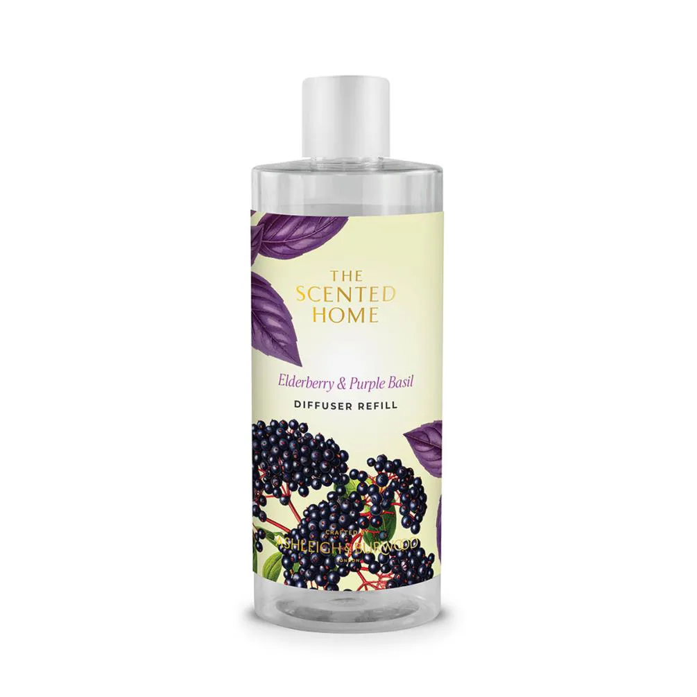 Ashleigh & Burwood Elderberry & Purple Basil Reed Diffuser Refill 300ml