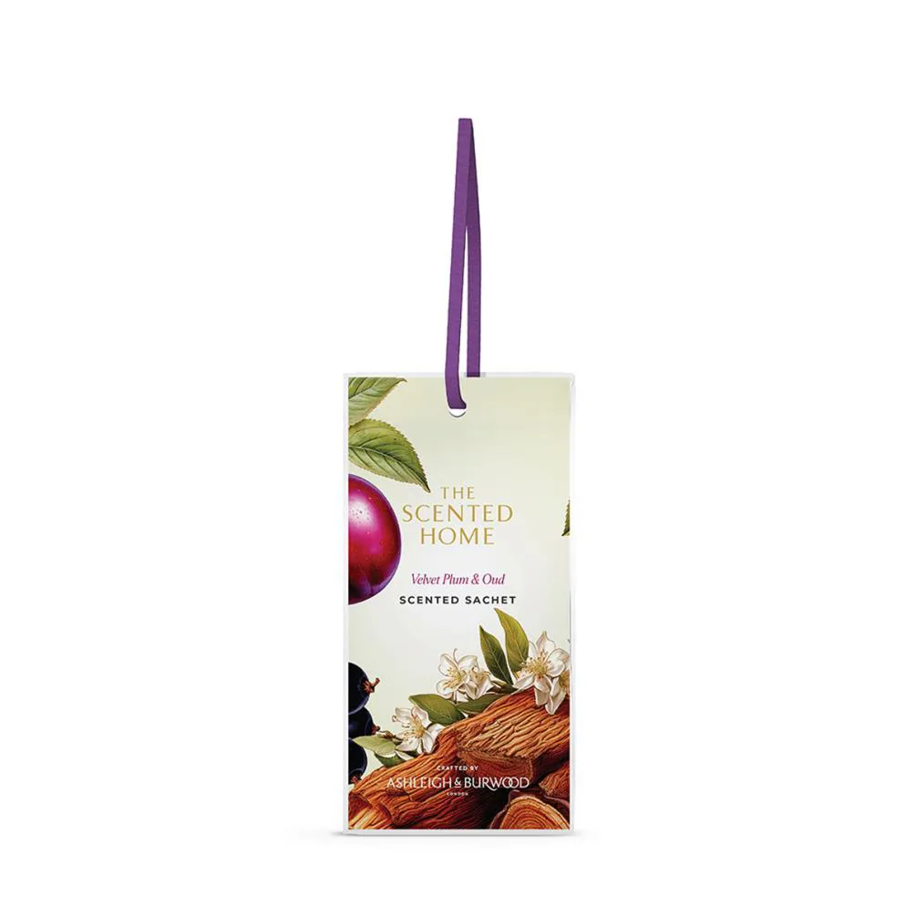 Ashleigh &amp; Burwood Velvet Plum &amp; Oud Slim Scent Sachet