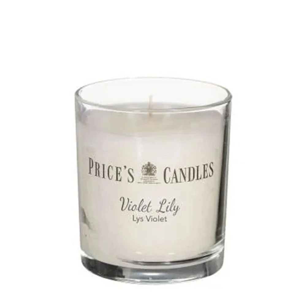 Price's Violet Lily Boxed Small Jar Candle