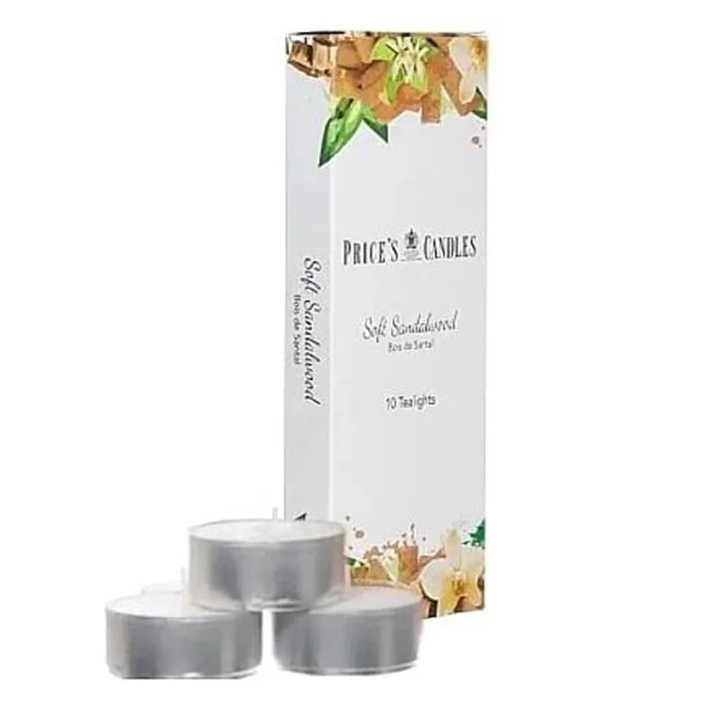Price's Soft Sandalwood Tealights (Pack of 10)