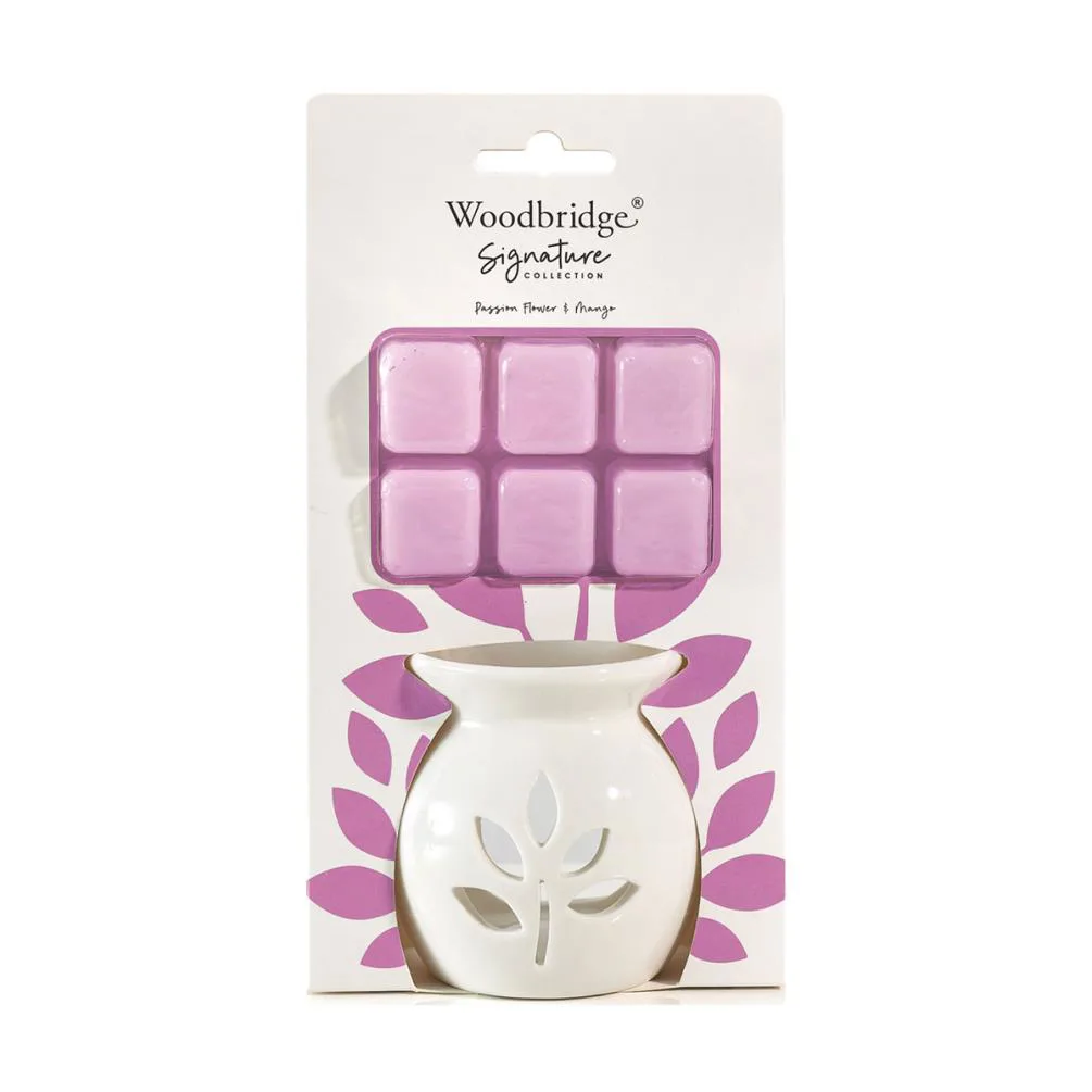 Woodbridge Passion Flower & Mango Wax Melt Warmer Gift Set