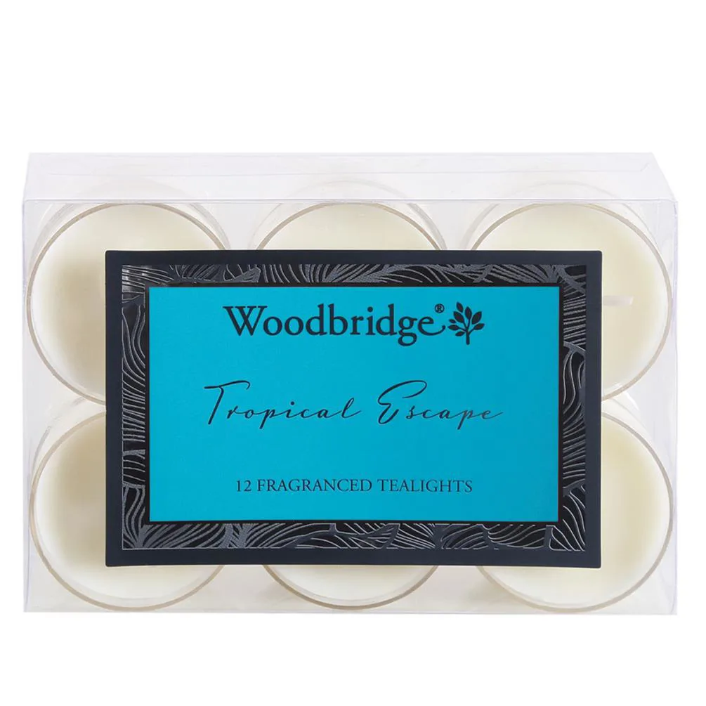 Woodbridge Tropical Escape 4 Hour Tealights (Pack of 12)