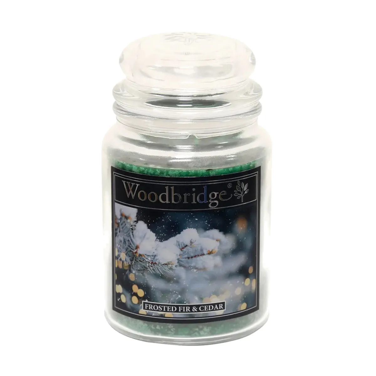 Woodbridge Frosted Fir & Cedar Large 1 Wick Jar Candle