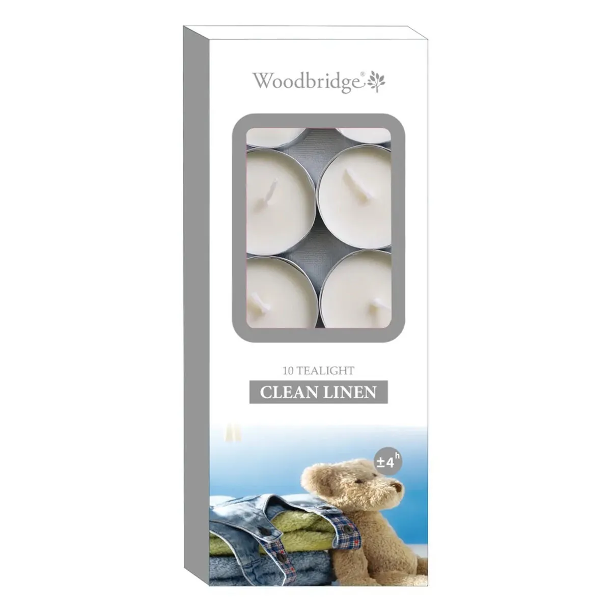 Woodbridge Clean Linen Tealights (Pack of 10)