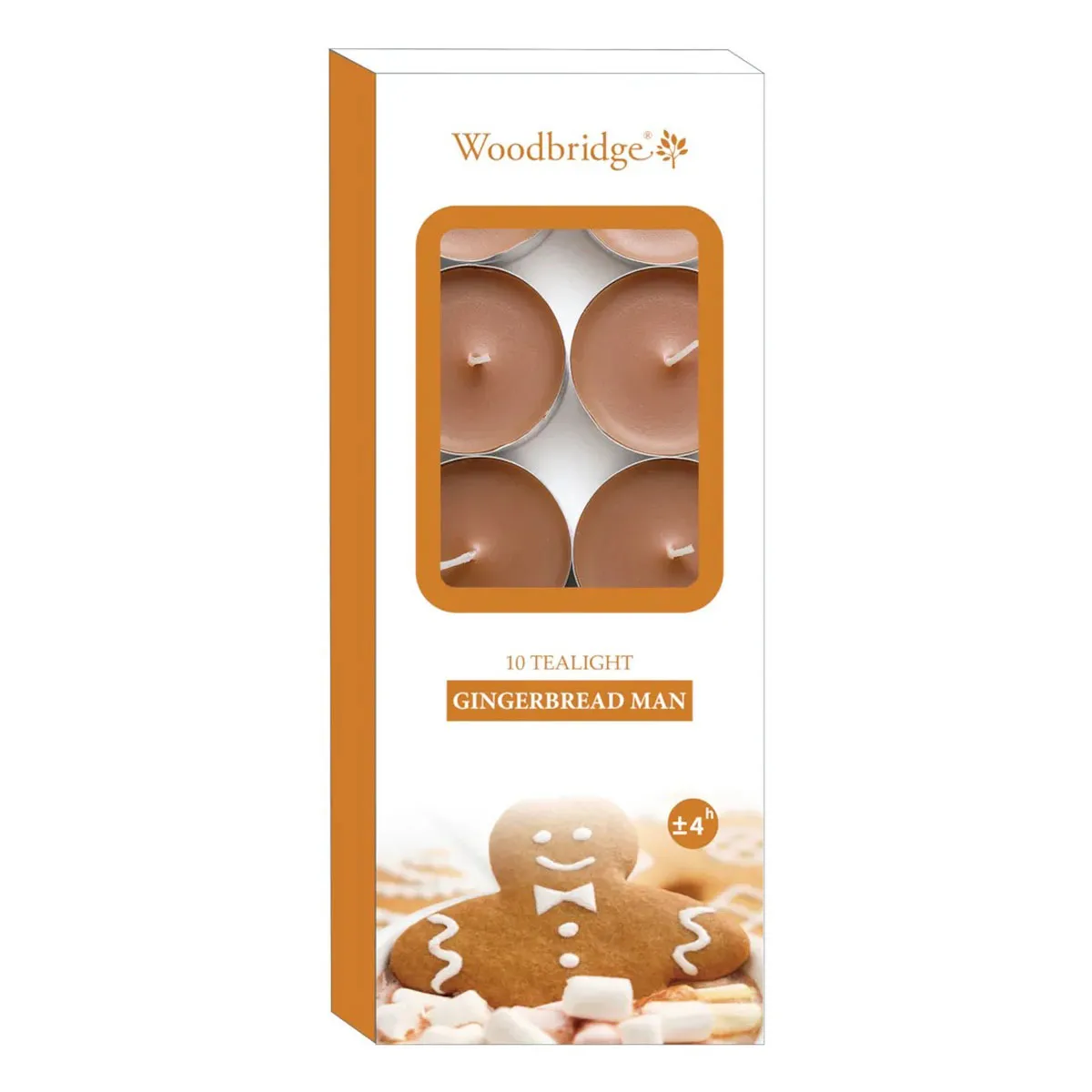 Woodbridge Gingerbread Man Tealights (Pack of 10)