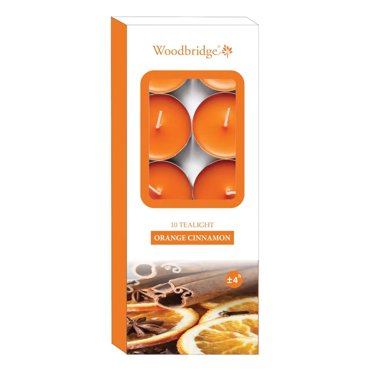 Woodbridge Orange Cinnamon Tealights (Pack of 10)