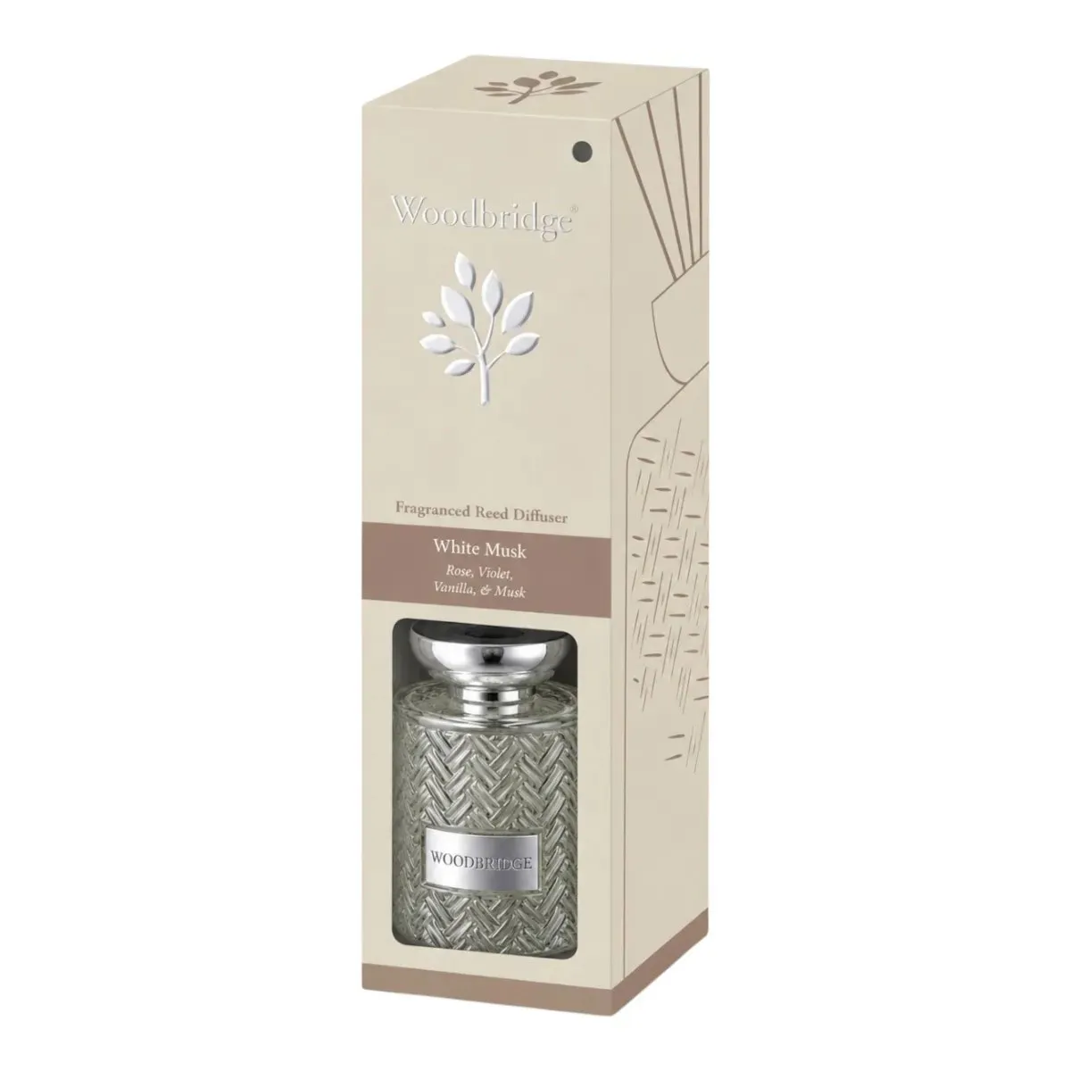 Woodbridge White Musk Woven Effect Reed Diffuser - 1000ml