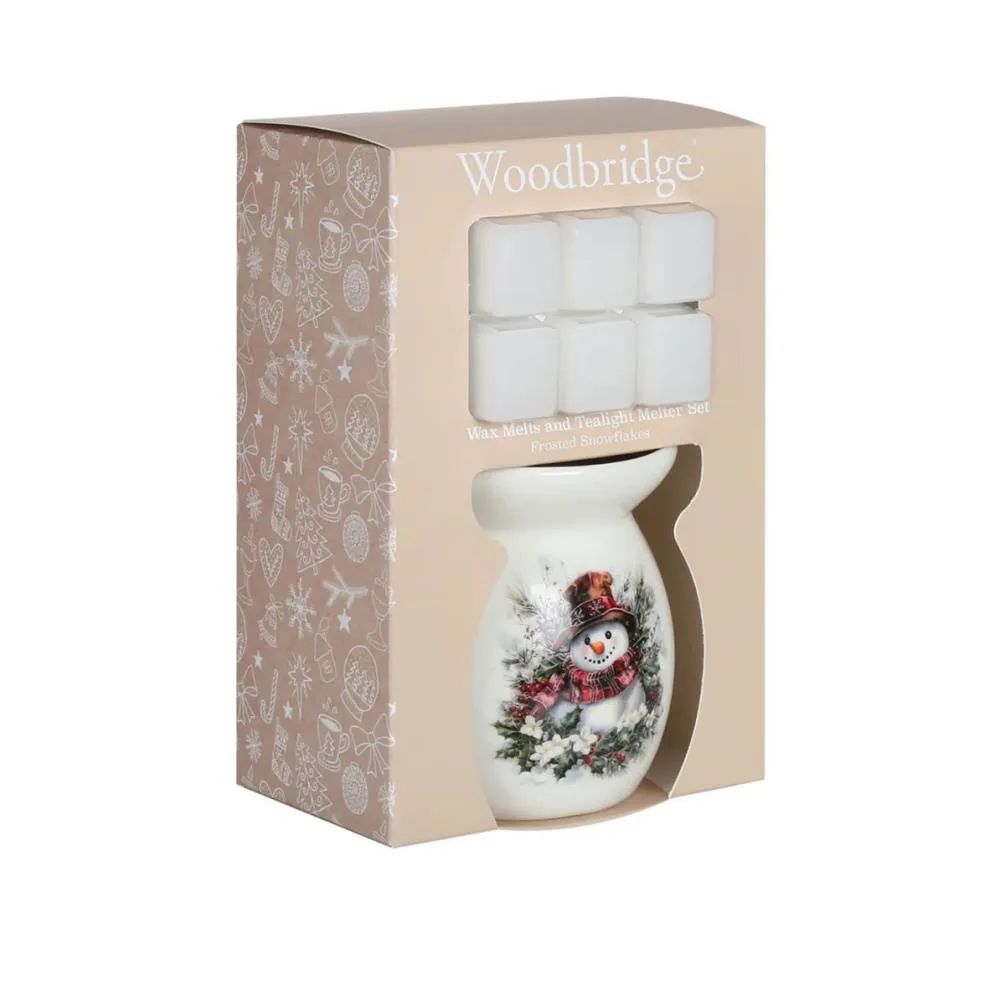 Woodbridge Snowman Wax Melt Warmer Gift Set