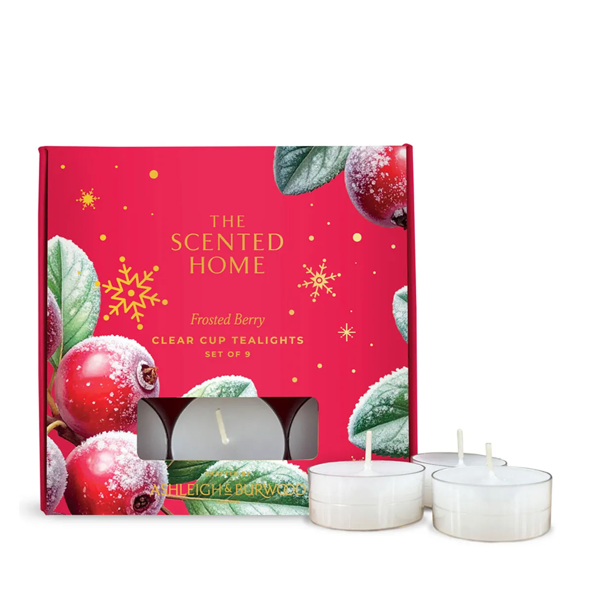 Ashleigh & Burwood Frosted Berry Scented Tealights (Pack of 9)