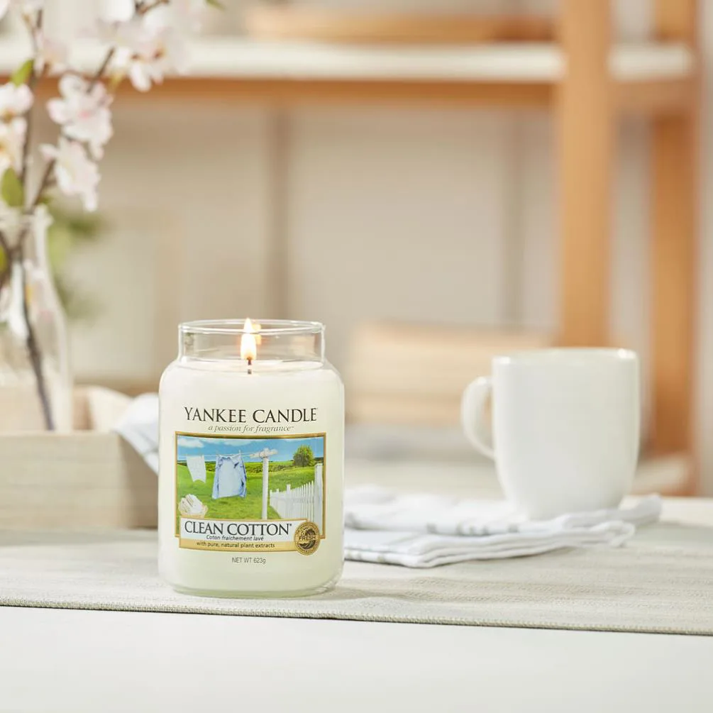 Yankee Candle Clean Cotton Large Jar Extra Image 2