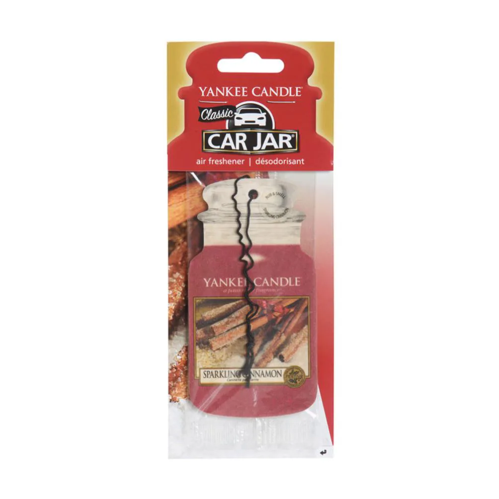 Yankee Candle Sparkling Cinnamon Car Jar Air Freshener Extra Image 1